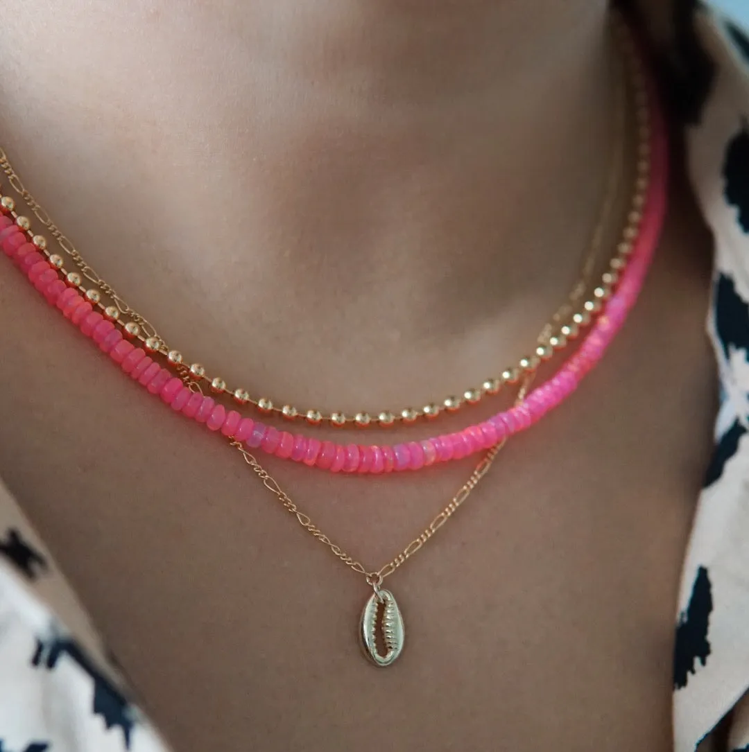 3mm Thick Bead Ball Chain Necklace
