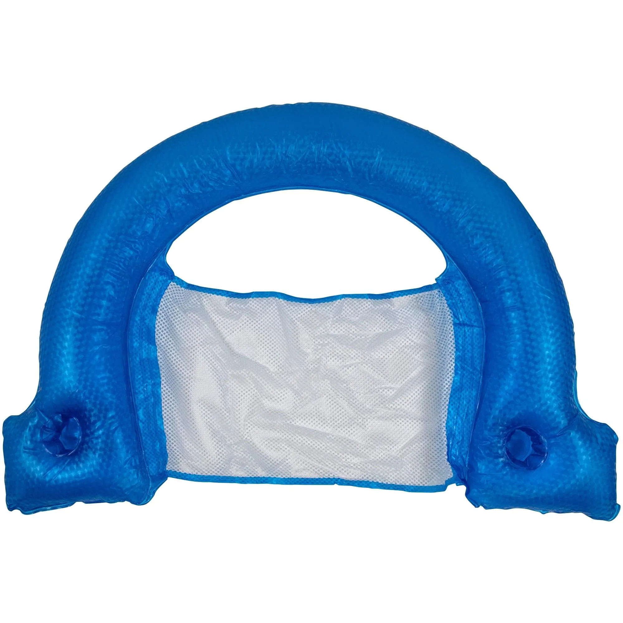 45.5" Inflatable Blue Swimming Pool Mesh Sling Chair Float Multi Color