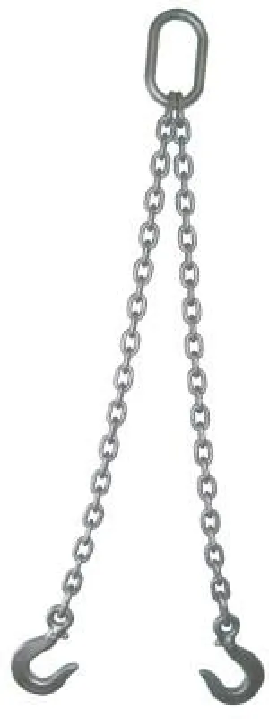 ACCO Chain 3/8" DOUBLE LEG CHAIN SLING OBLONG SLING HOOKS 5, 382OS5
