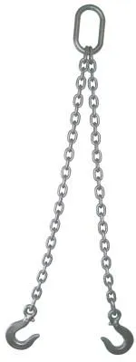 ACCO Chain 3/8" DOUBLE LEG CHAIN SLING OBLONG SLING HOOKS 5, 382OS5