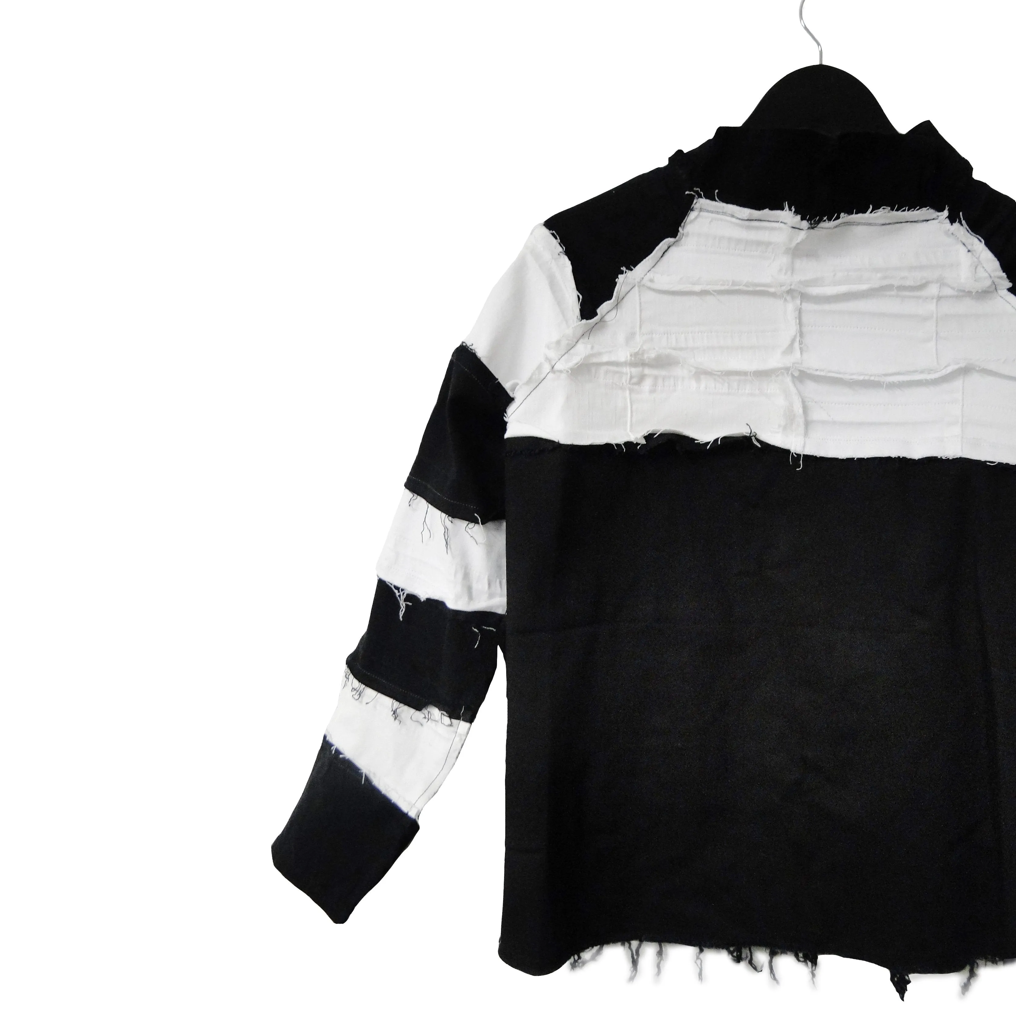All on Black - Upcycled Denim Jacket