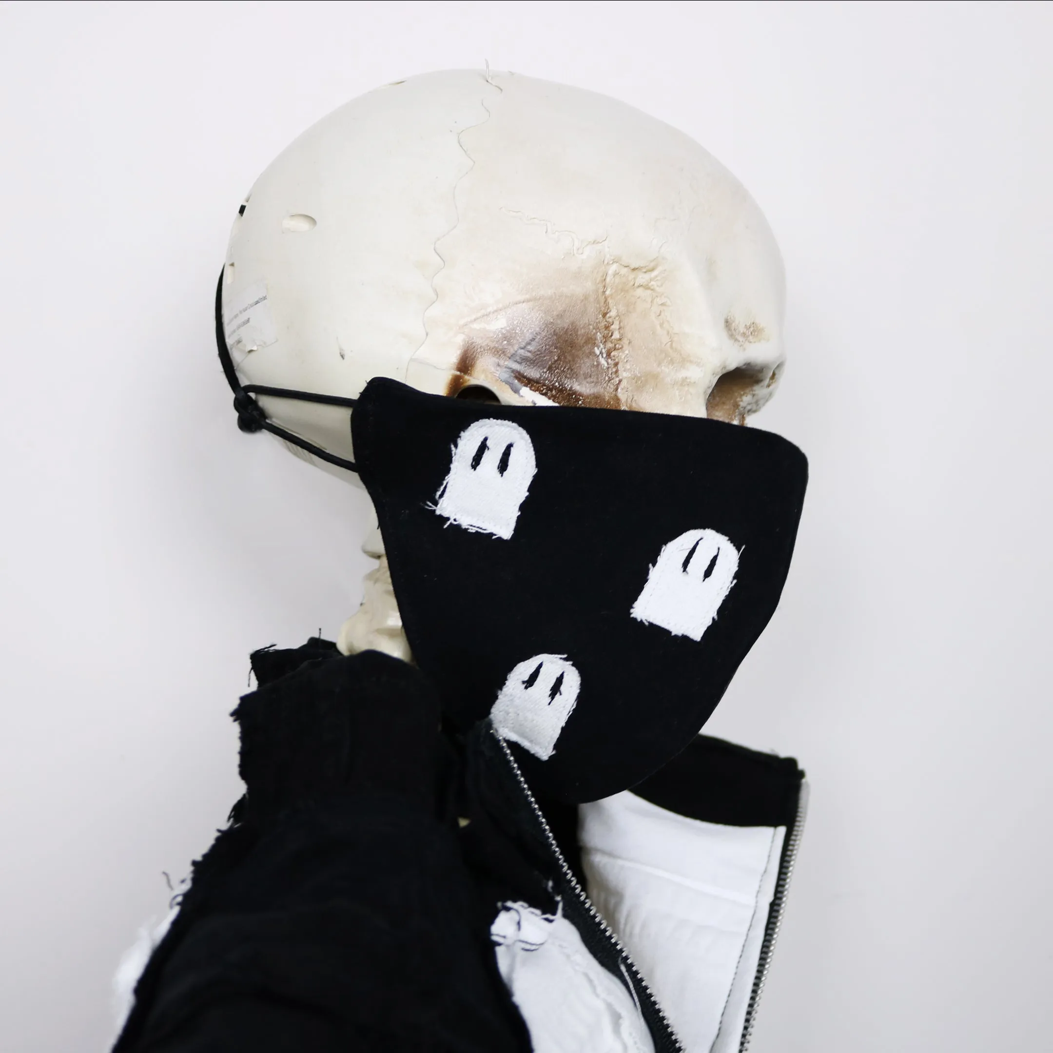 All on Black - Upcycled Face Mask
