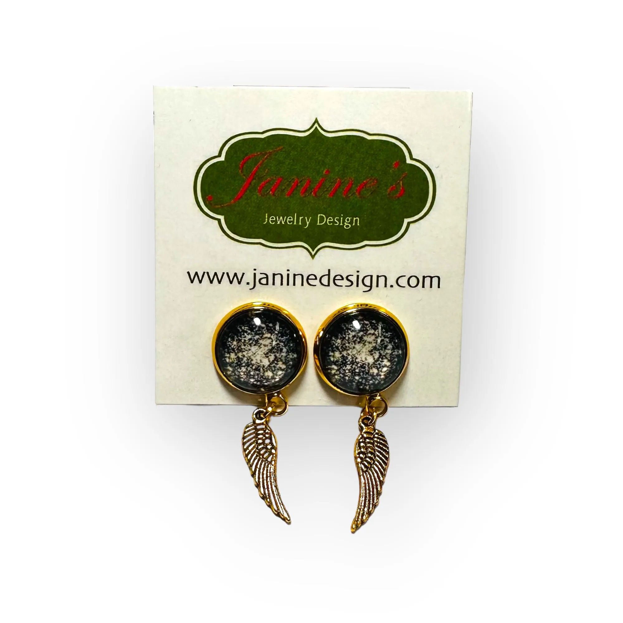 Angel Wing Stud Earrings