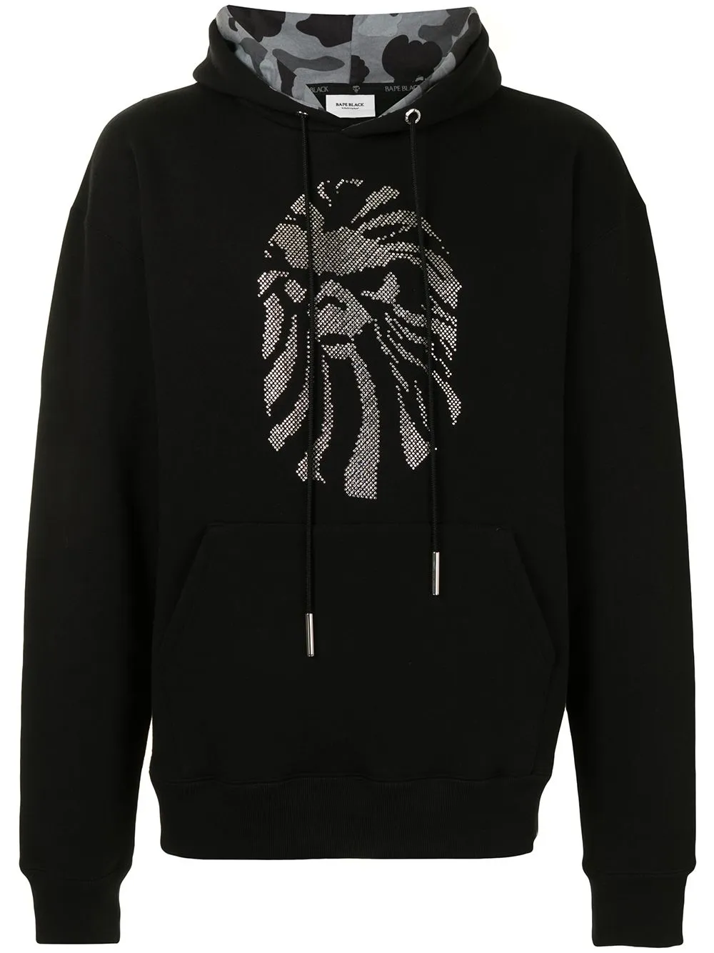 BAPE BLACK *A BATHING APE® embellished logo hoodie