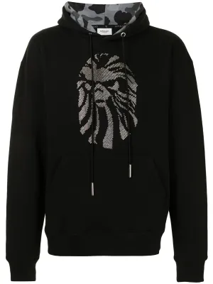 BAPE BLACK *A BATHING APE® embellished logo hoodie
