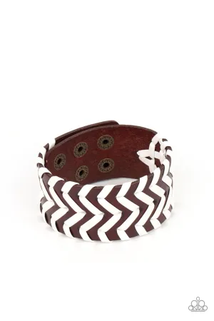Biker Badlands - Brown Bracelet