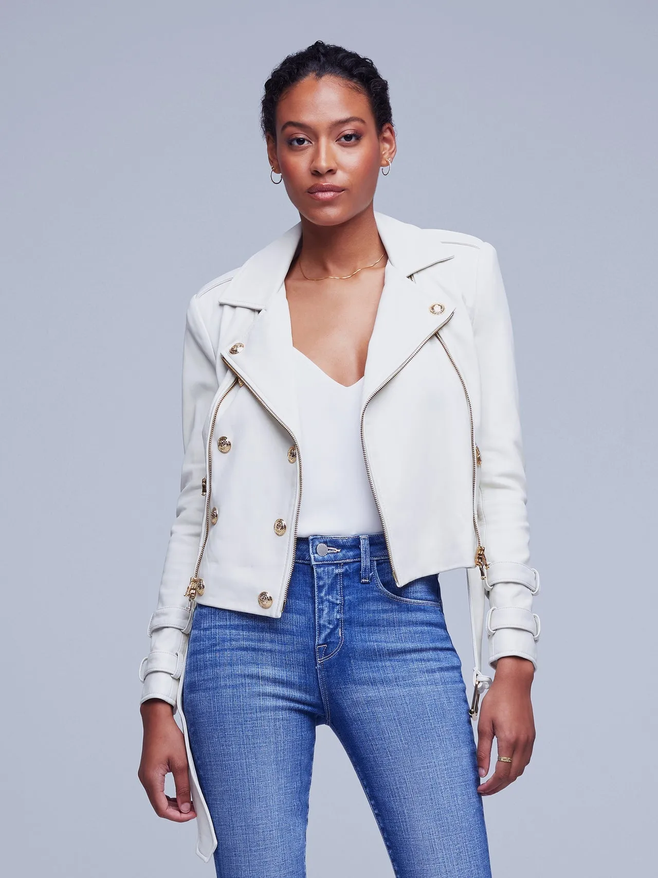 Billie Belted Leather Jacket
