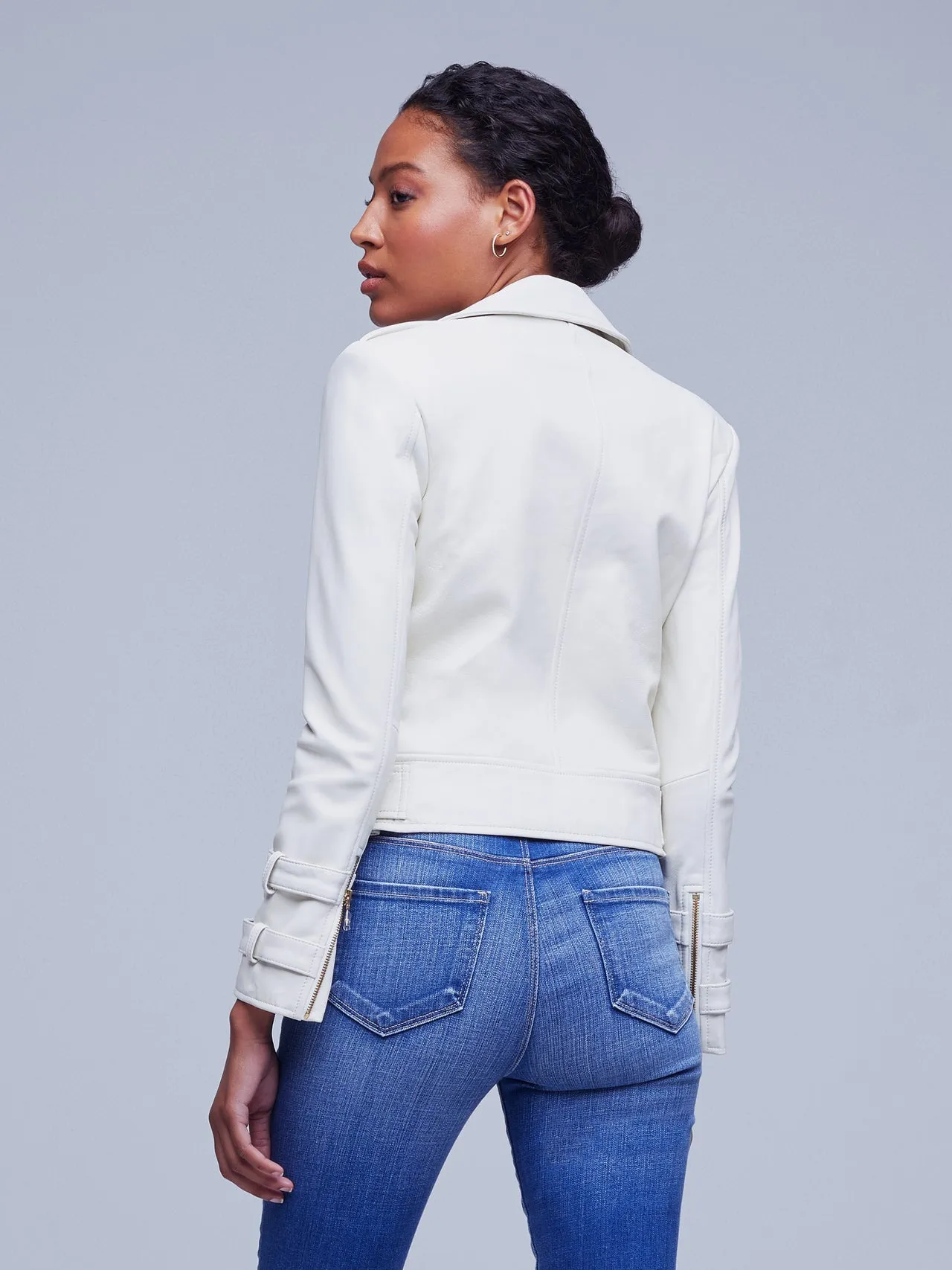 Billie Belted Leather Jacket