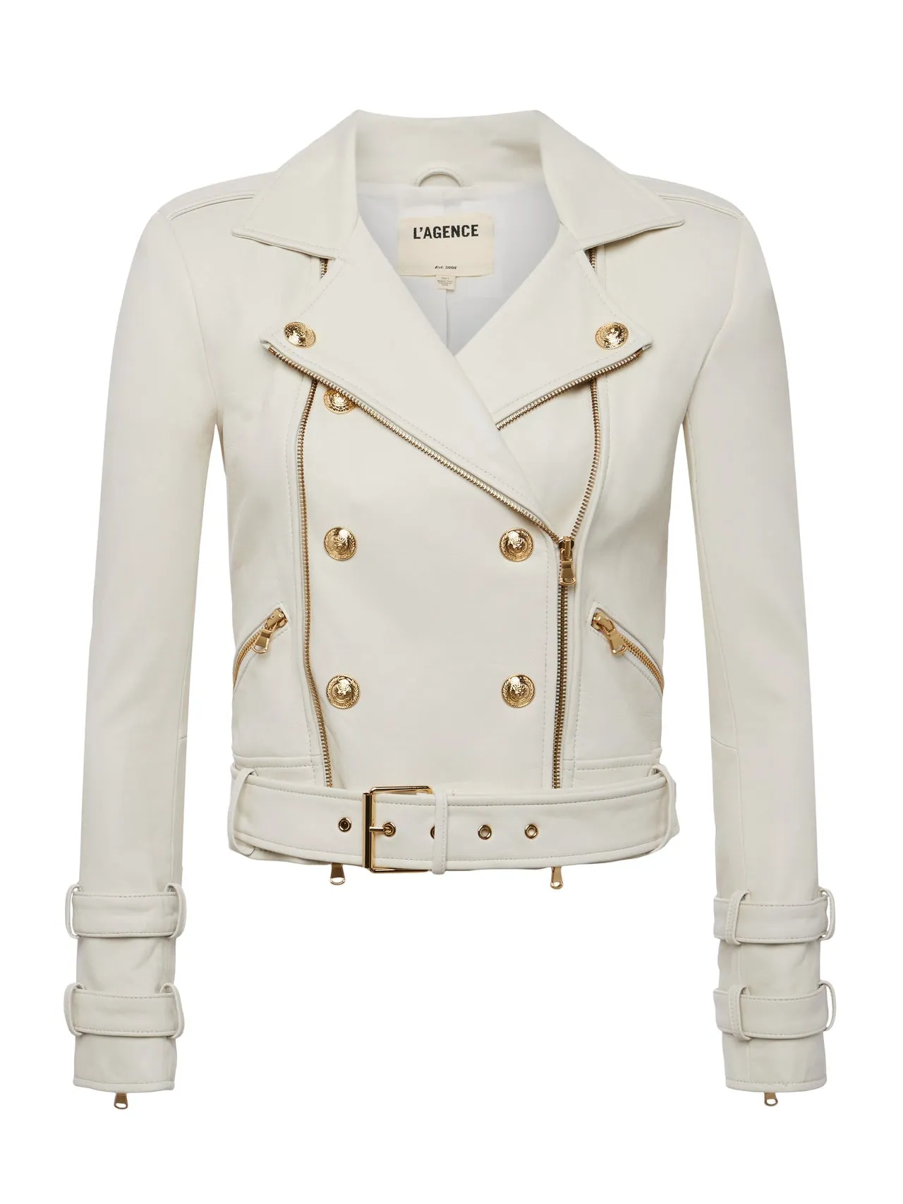 Billie Belted Leather Jacket