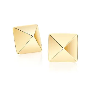 Birks Iconic Yellow Gold Rock and Pearl Stud Earrings