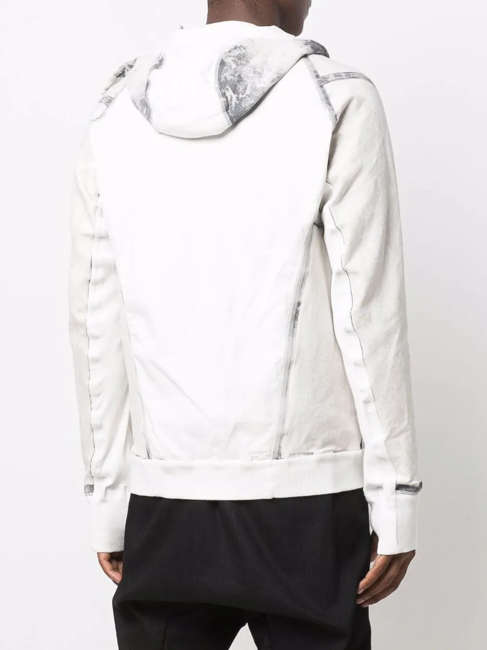 Boris Bidjan Saberi distressed-effect zipped hoodie