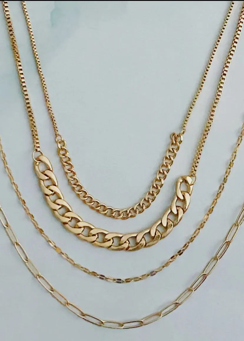 Brooklyn Four Chain Necklace