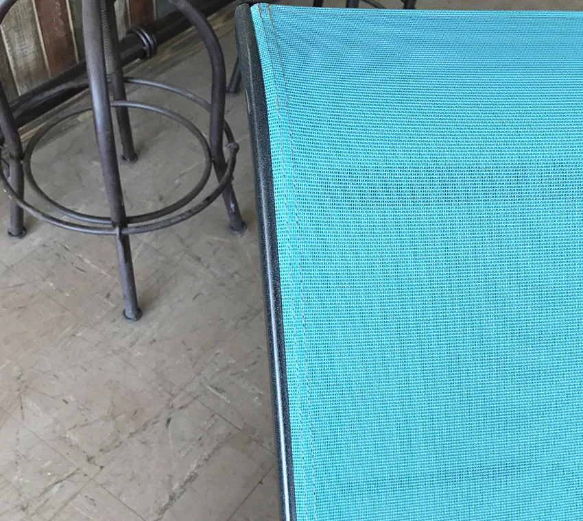 Cabo Sling Chaise Lounge in Aqua Marine