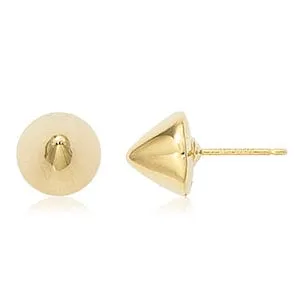 Carla 14k Yellow Gold Cone Stud Earrings