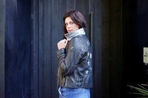 Christy Leather Jacket Black