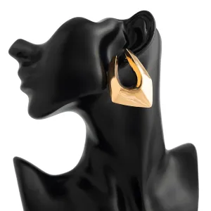 Chunky Irregular U Shaped Stud Earrings