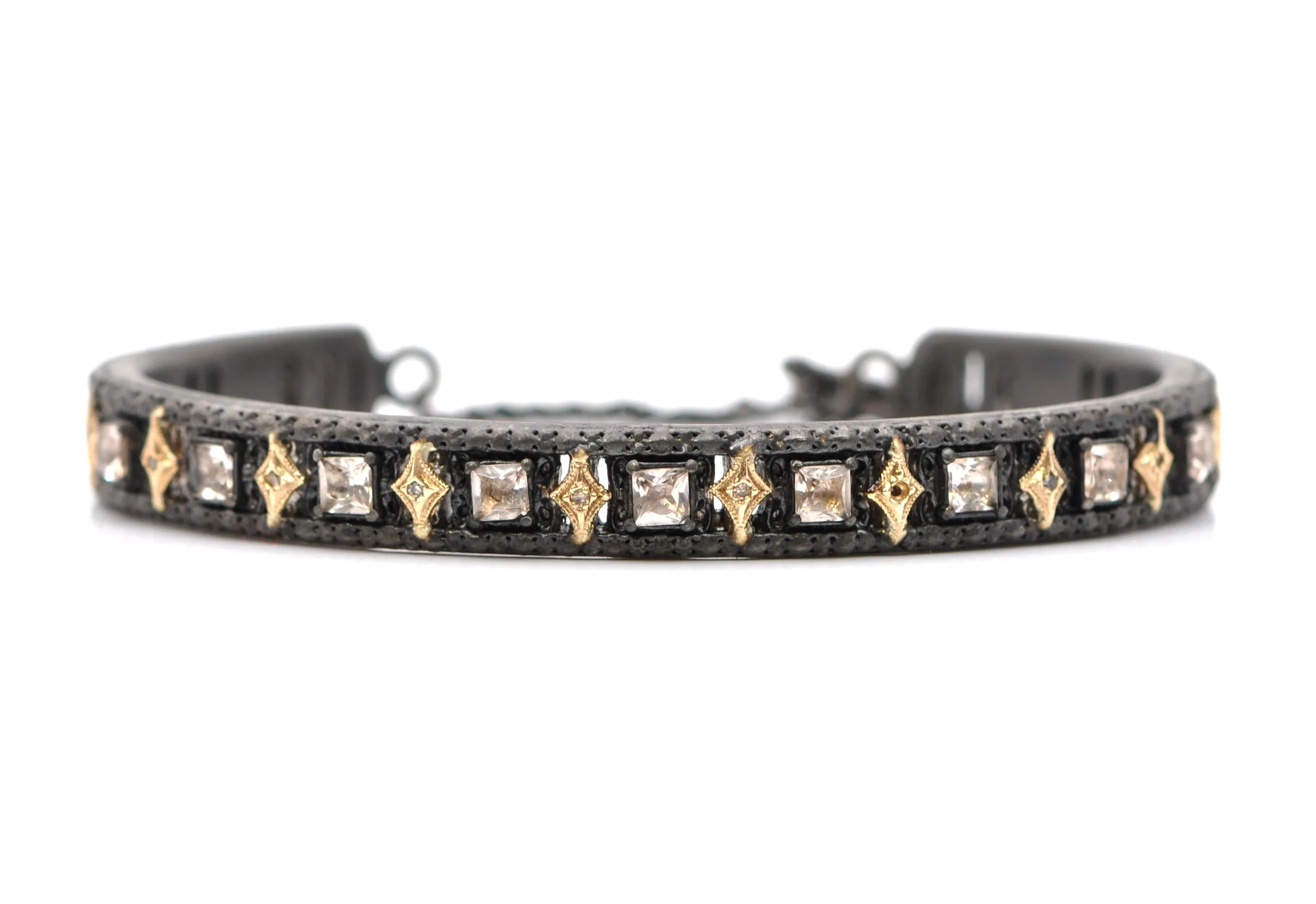 CRIVELLI AND MORGANITE CUFF BRACELET