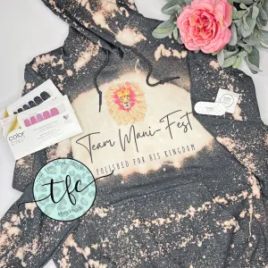 {Custom Distressed Logo Hoodie}