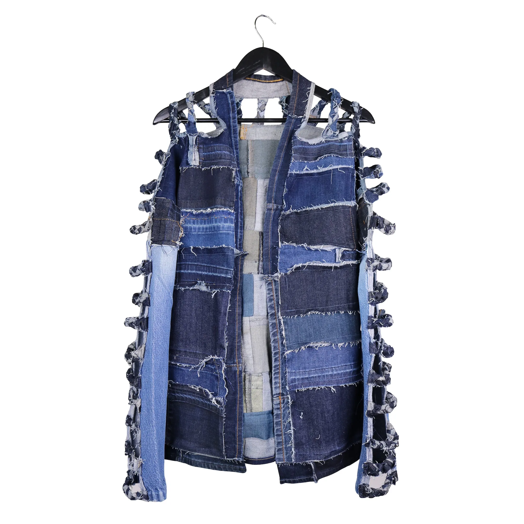 Cut Me Open - Reversible, Upcycled Denim Jacket