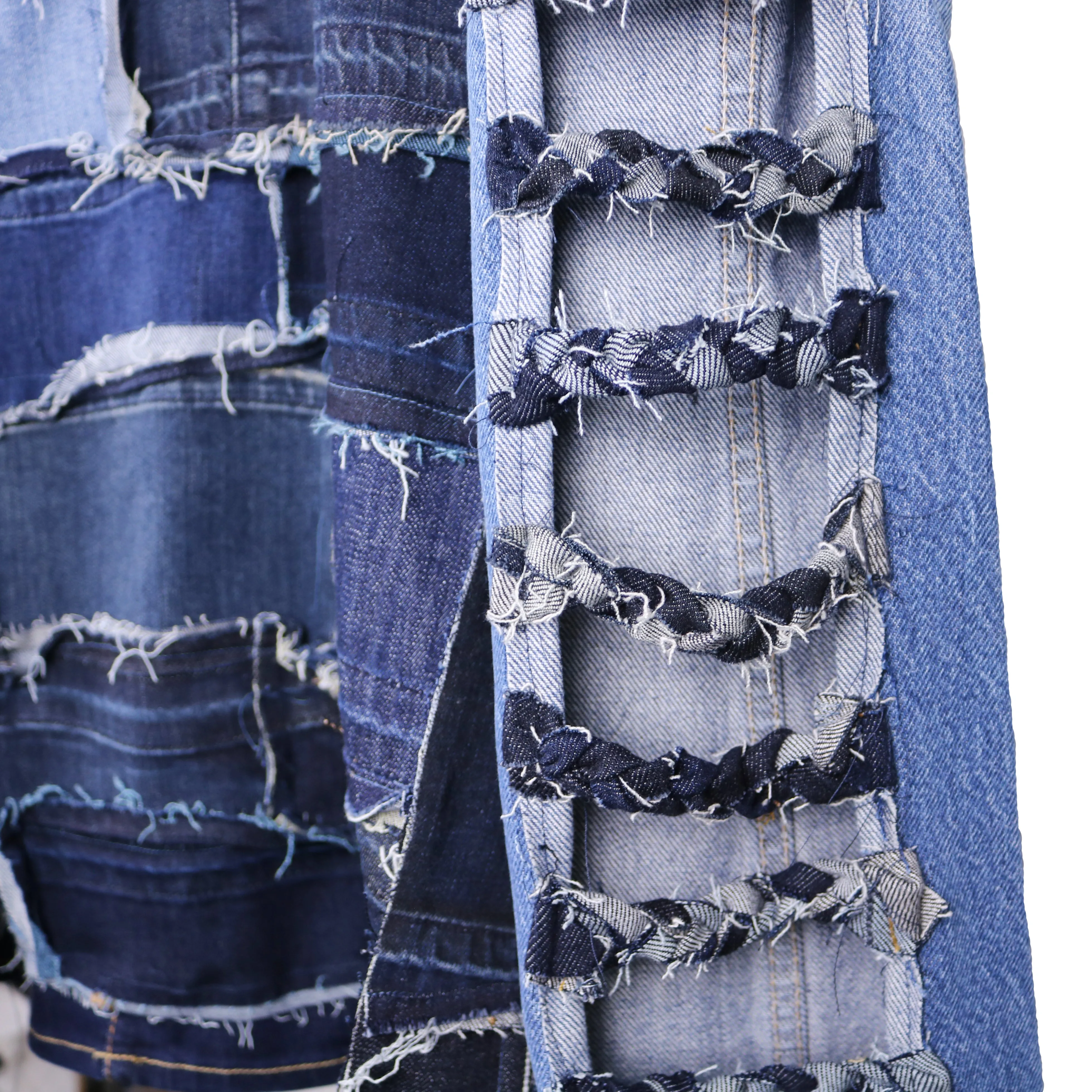 Cut Me Open - Reversible, Upcycled Denim Jacket