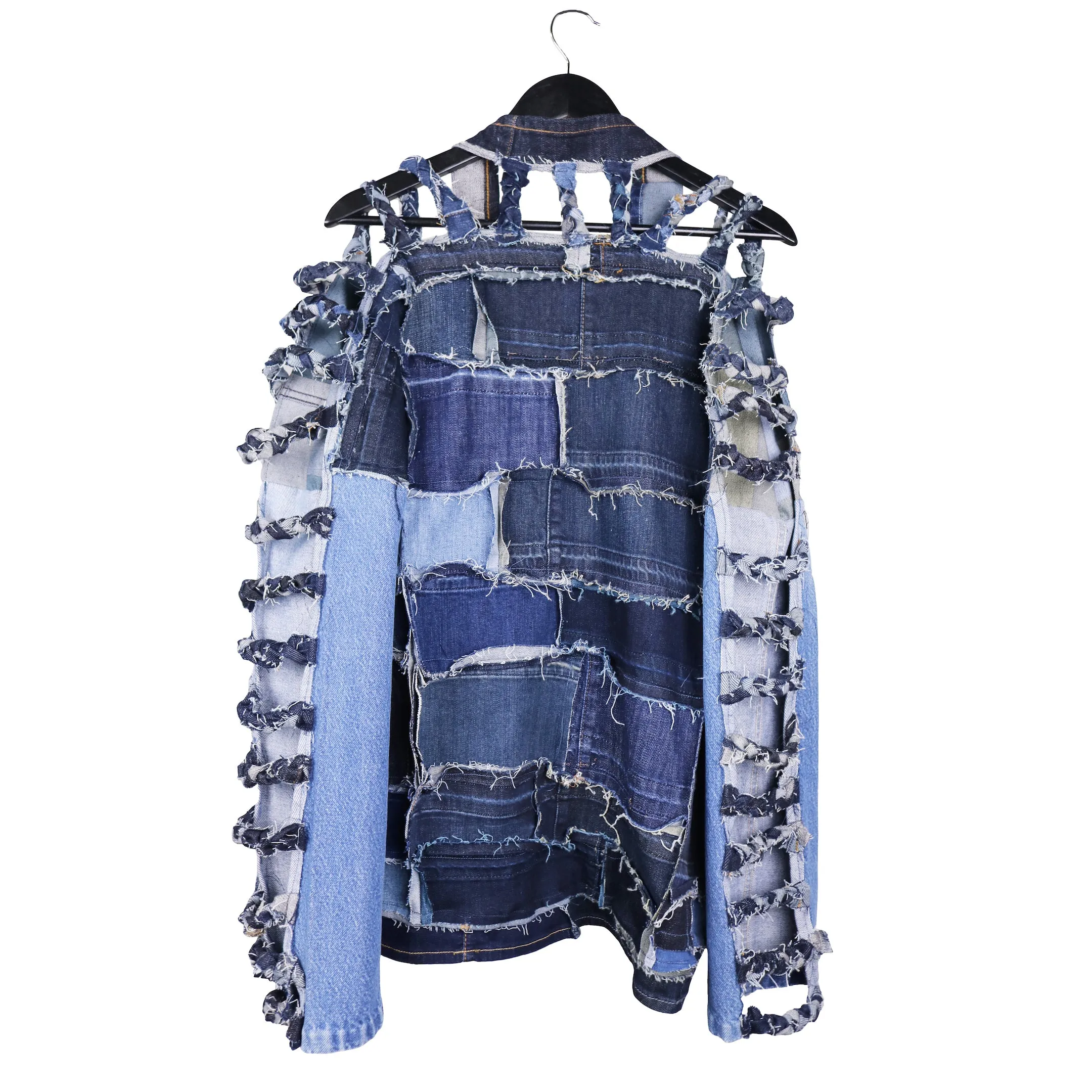 Cut Me Open - Reversible, Upcycled Denim Jacket