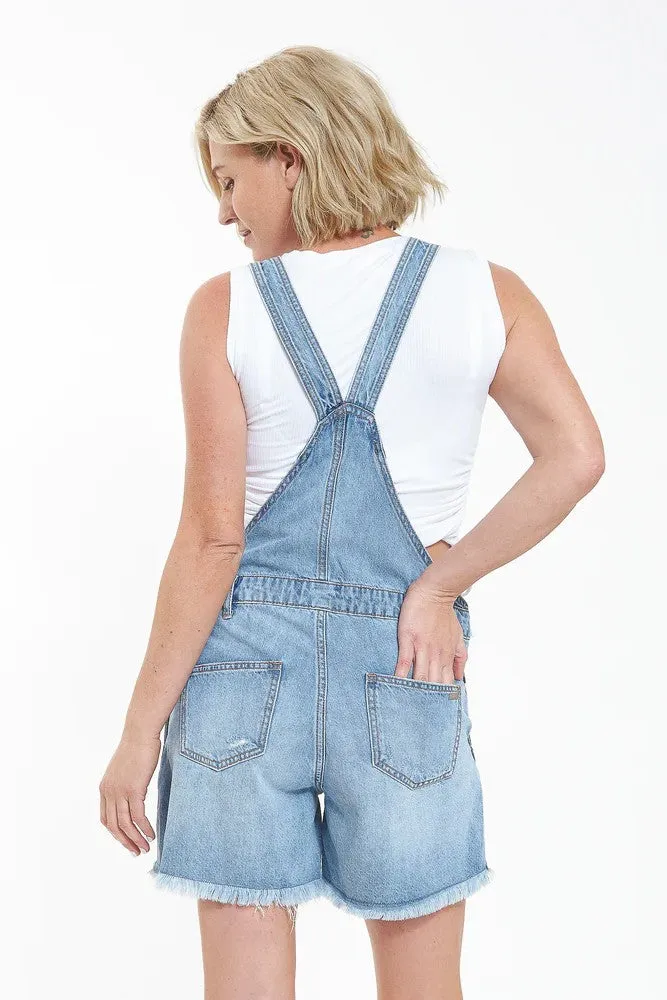 Denim Short Overalls