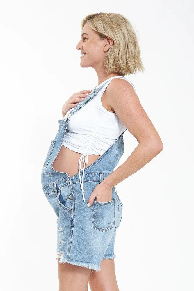 Denim Short Overalls
