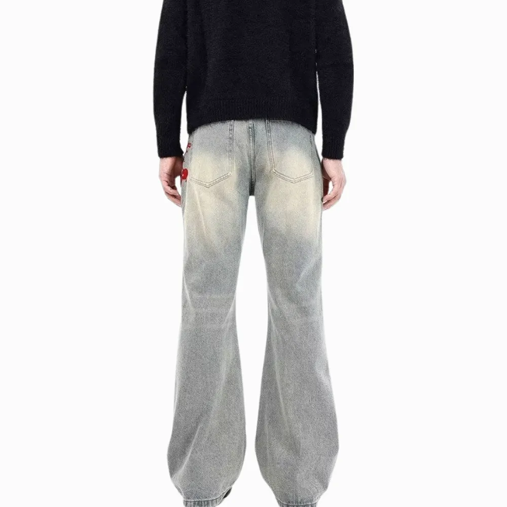 DF|Heavy Chain Embroidery Jeans