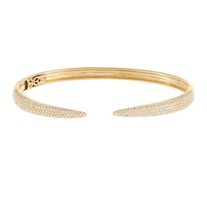 Diamond Claw Bangle 14K