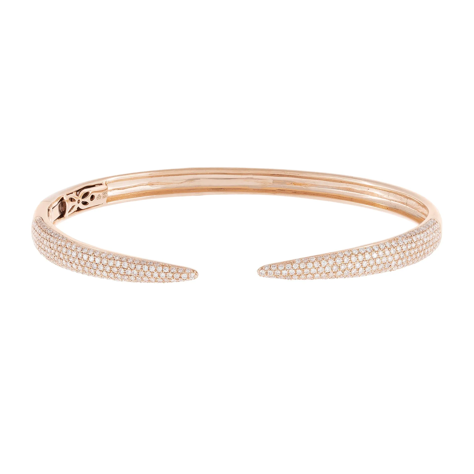 Diamond Claw Bangle 14K