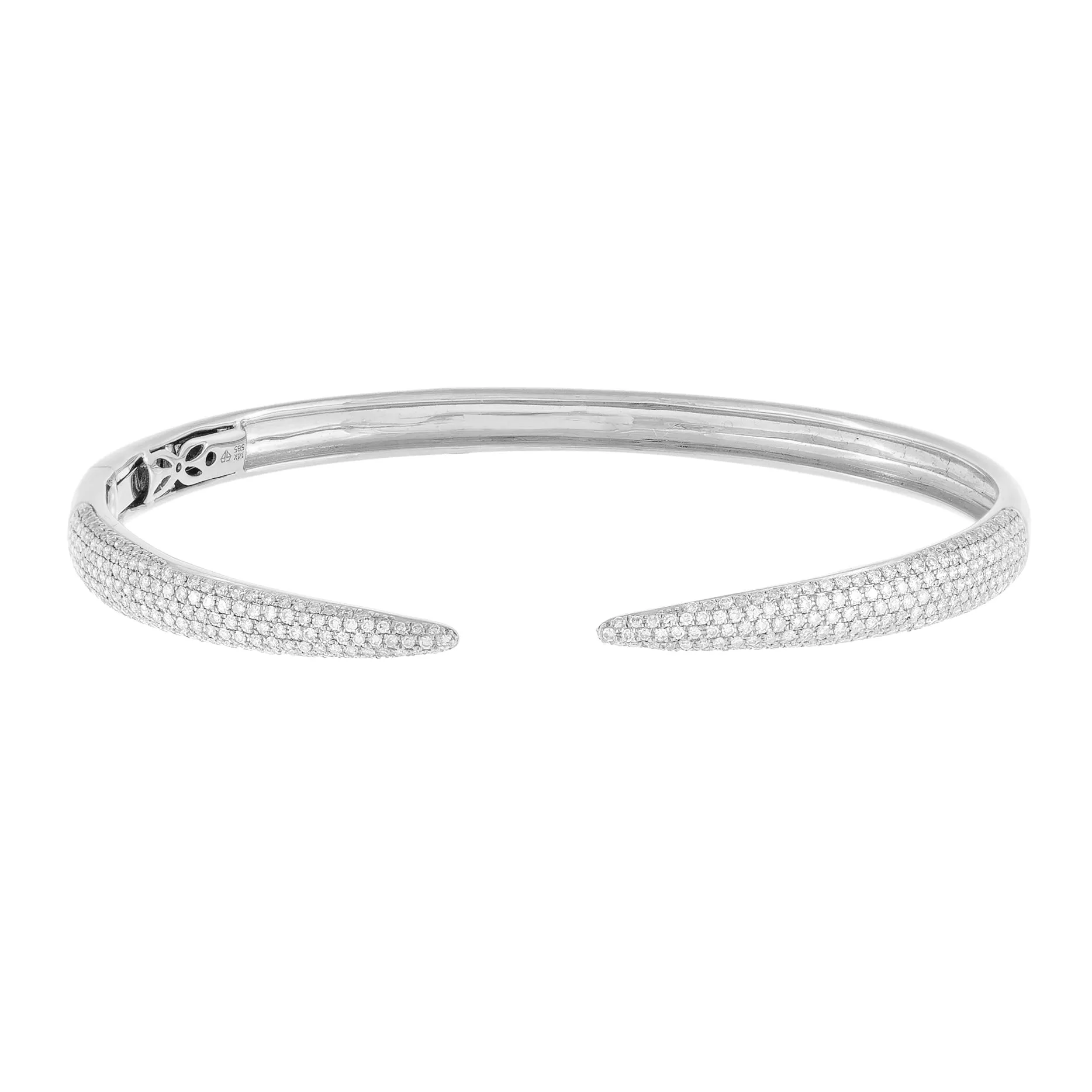 Diamond Claw Bangle 14K