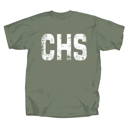 Distressed CHS Airport Code Short Sleeve T-Shirt
