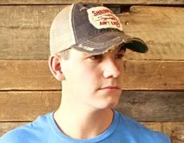 Distressed Hat - Shrimpin' Ain't Easy
