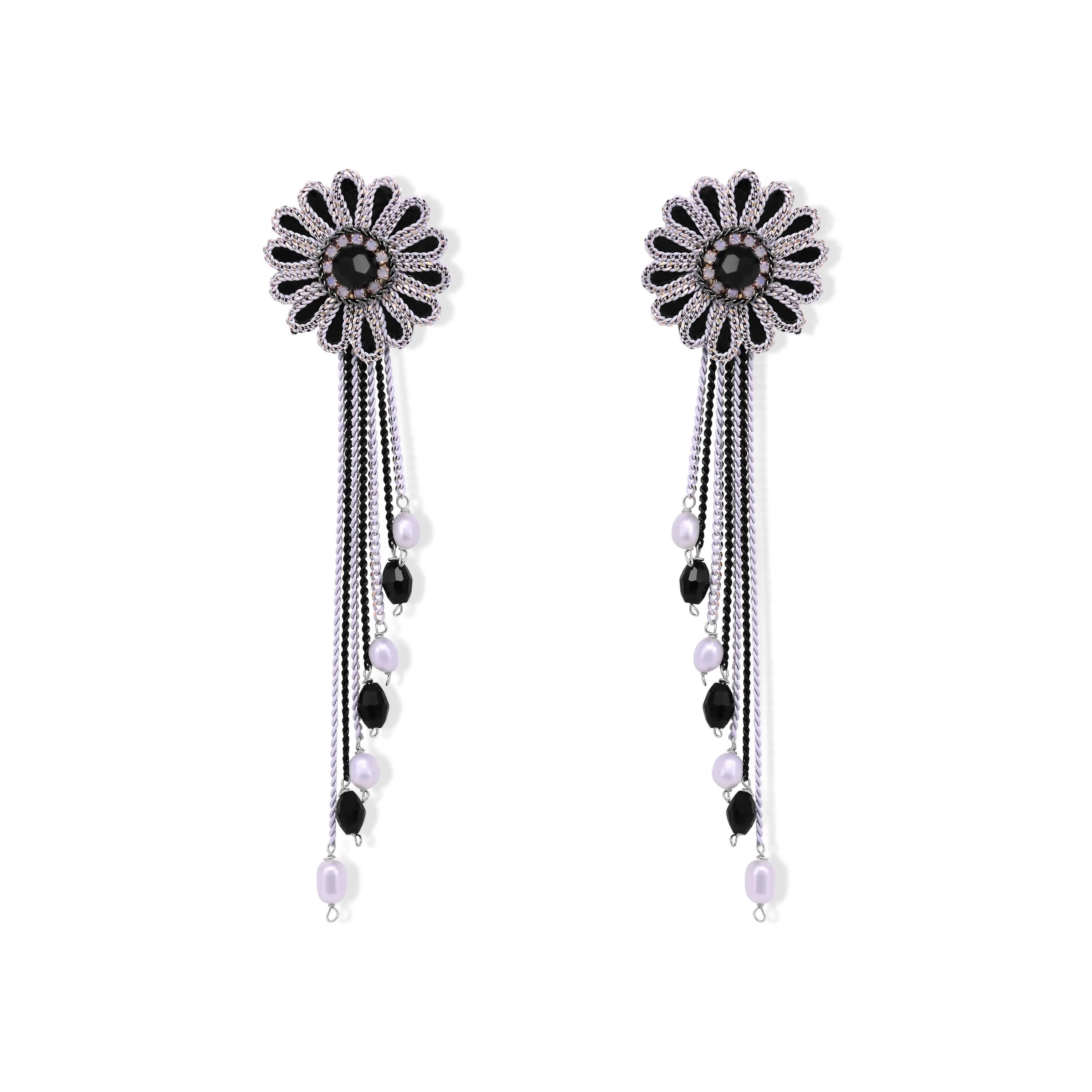 Edgy Sunflower Earrings