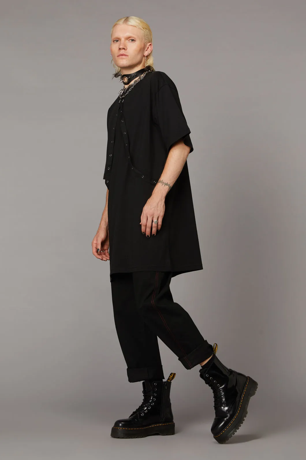 Eyelet Trim Dress