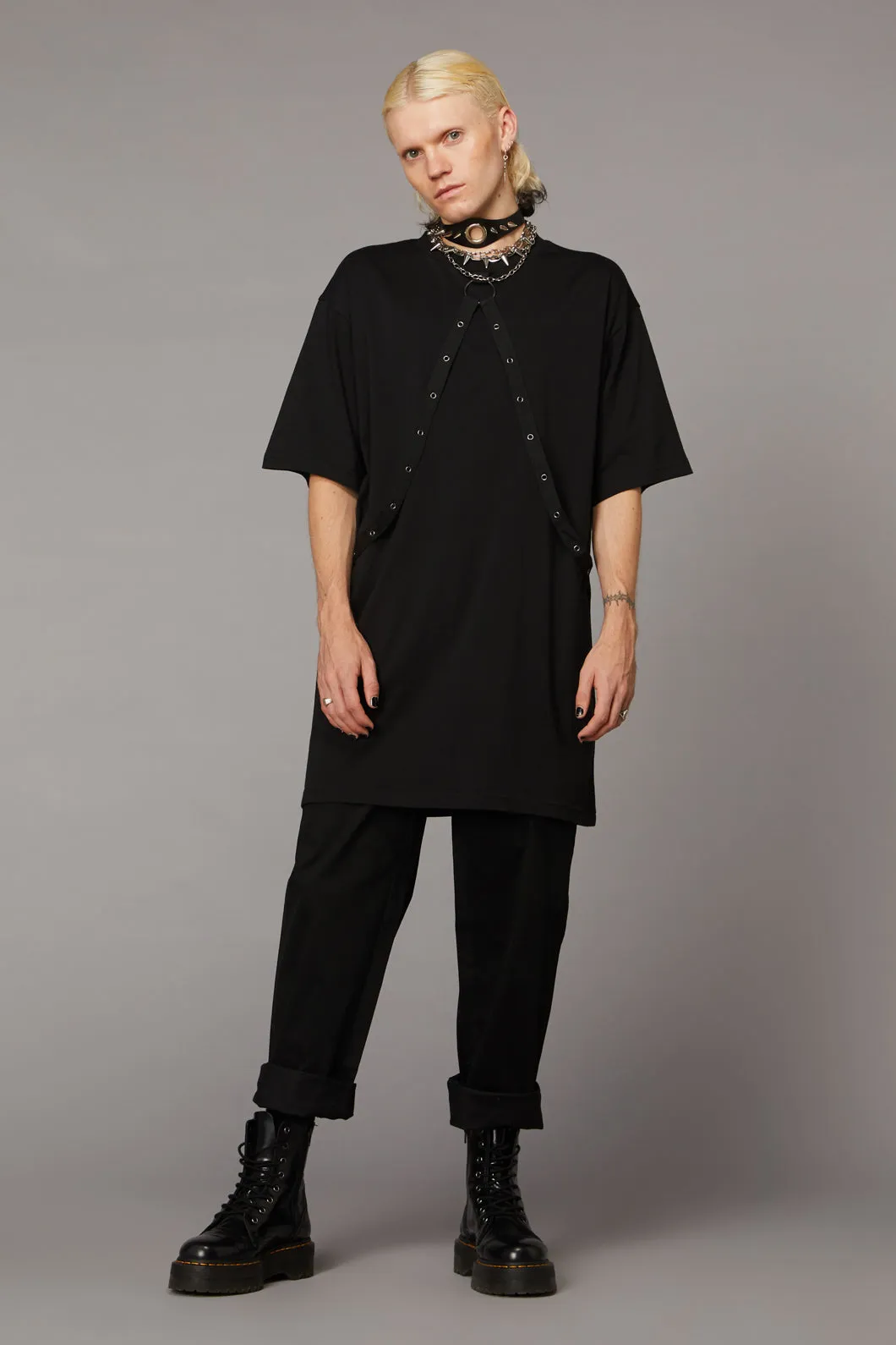 Eyelet Trim Dress
