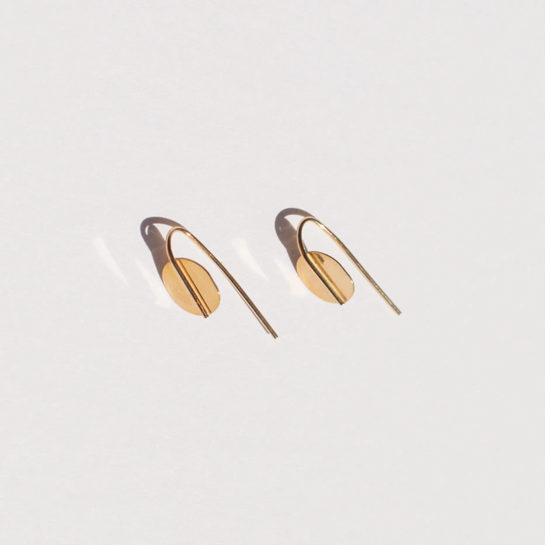 Fixed Oval Slide Earrings