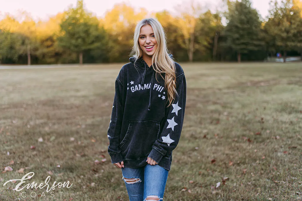 Gamma Phi Beta Distressed Star Hoodie