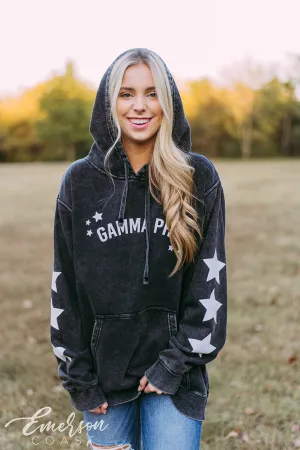 Gamma Phi Beta Distressed Star Hoodie