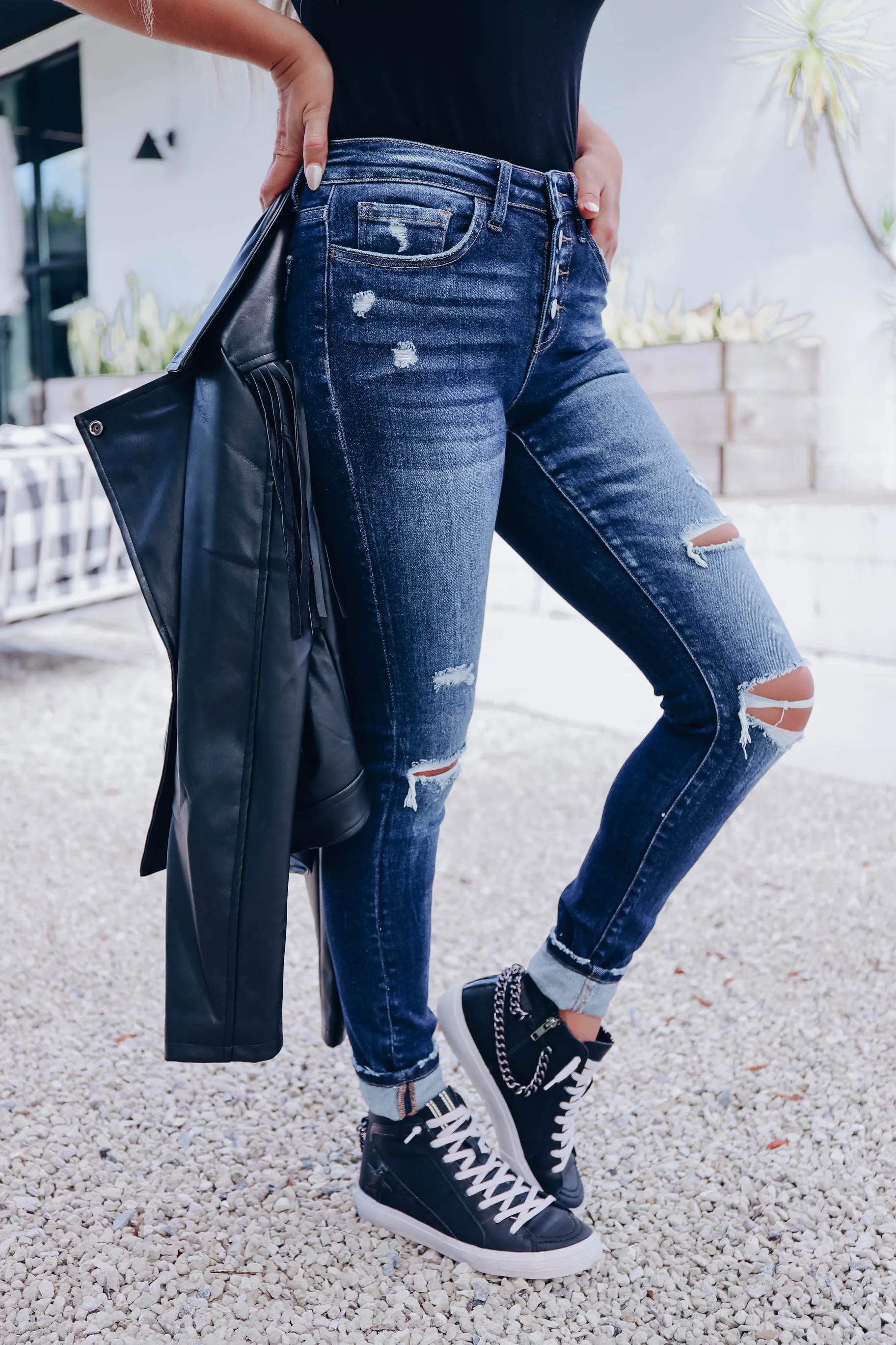 Genesis Distressed Skinny Jeans