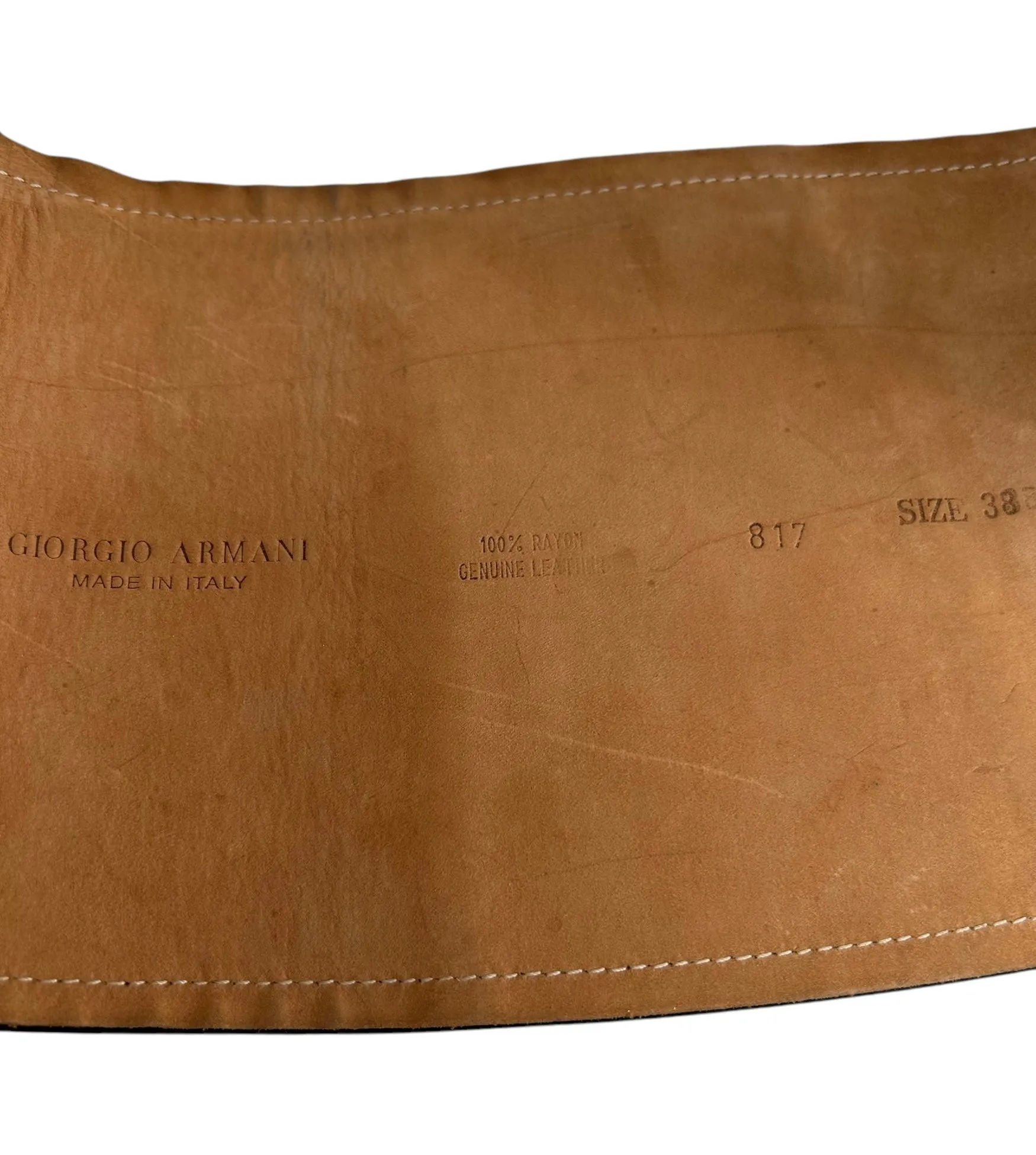 Giorgio Armani Black Lace Up Corset Cummerbund Belt