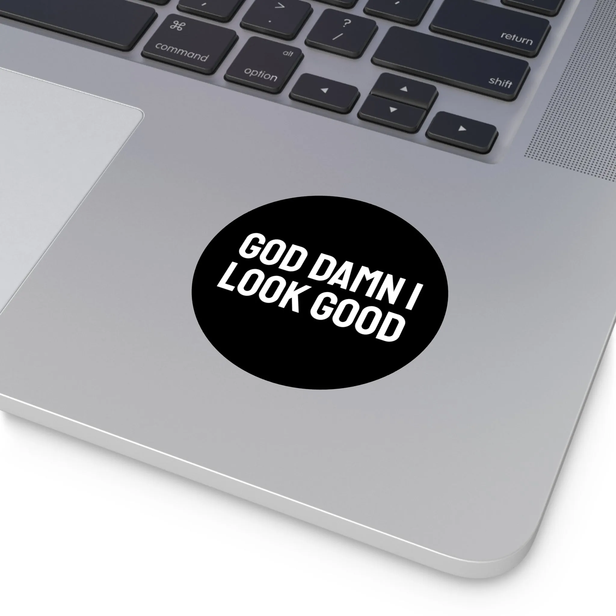 God Damn I Look Good - Round Vinyl Stickers