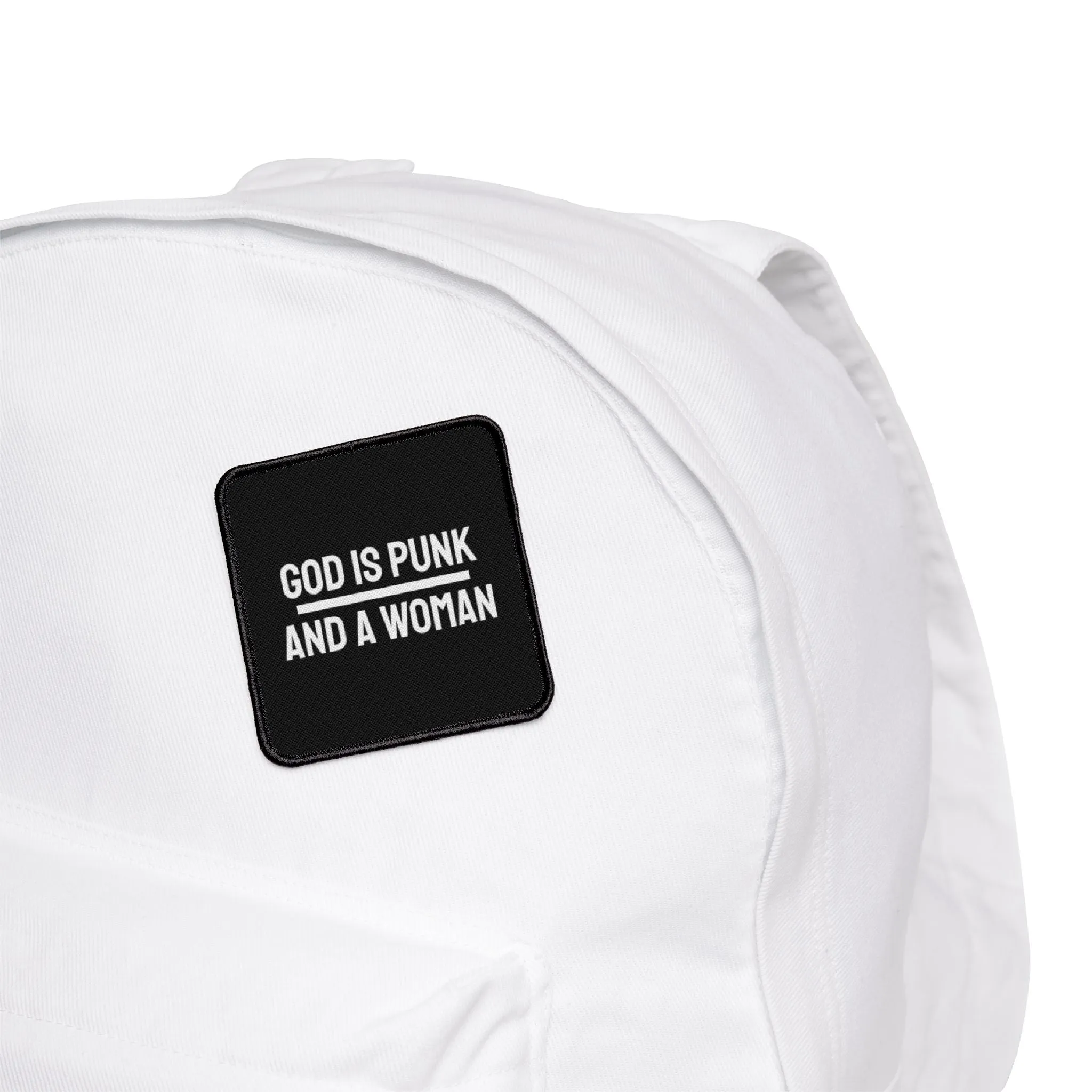 God Is Punk And A Woman - Iron-On Patch