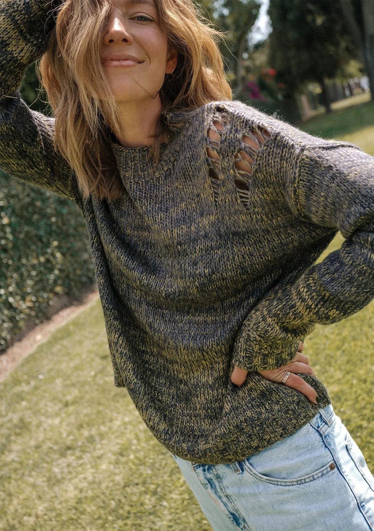 Gracie Space Dye Sweater