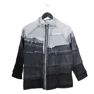 Grayscale - Reversible, Upcycled Denim Jacket