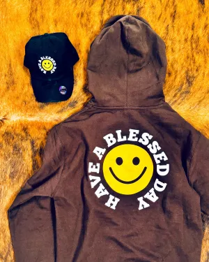 Have A Blessed Day ;) Hoodie & Black Distressed Hat Bundle