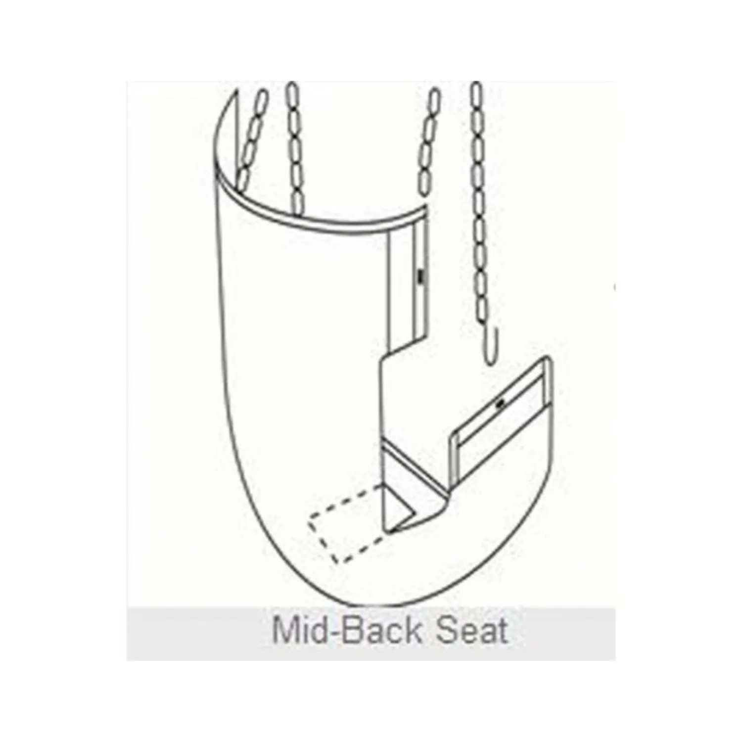 Hoyer Classic Dacron Mesh Sling, One Piece Seat & Back (112-D)