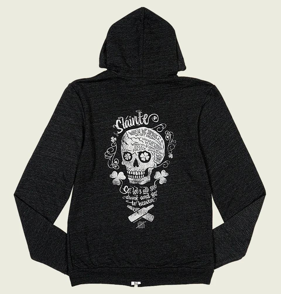 IRISH SKULL black Hoodie