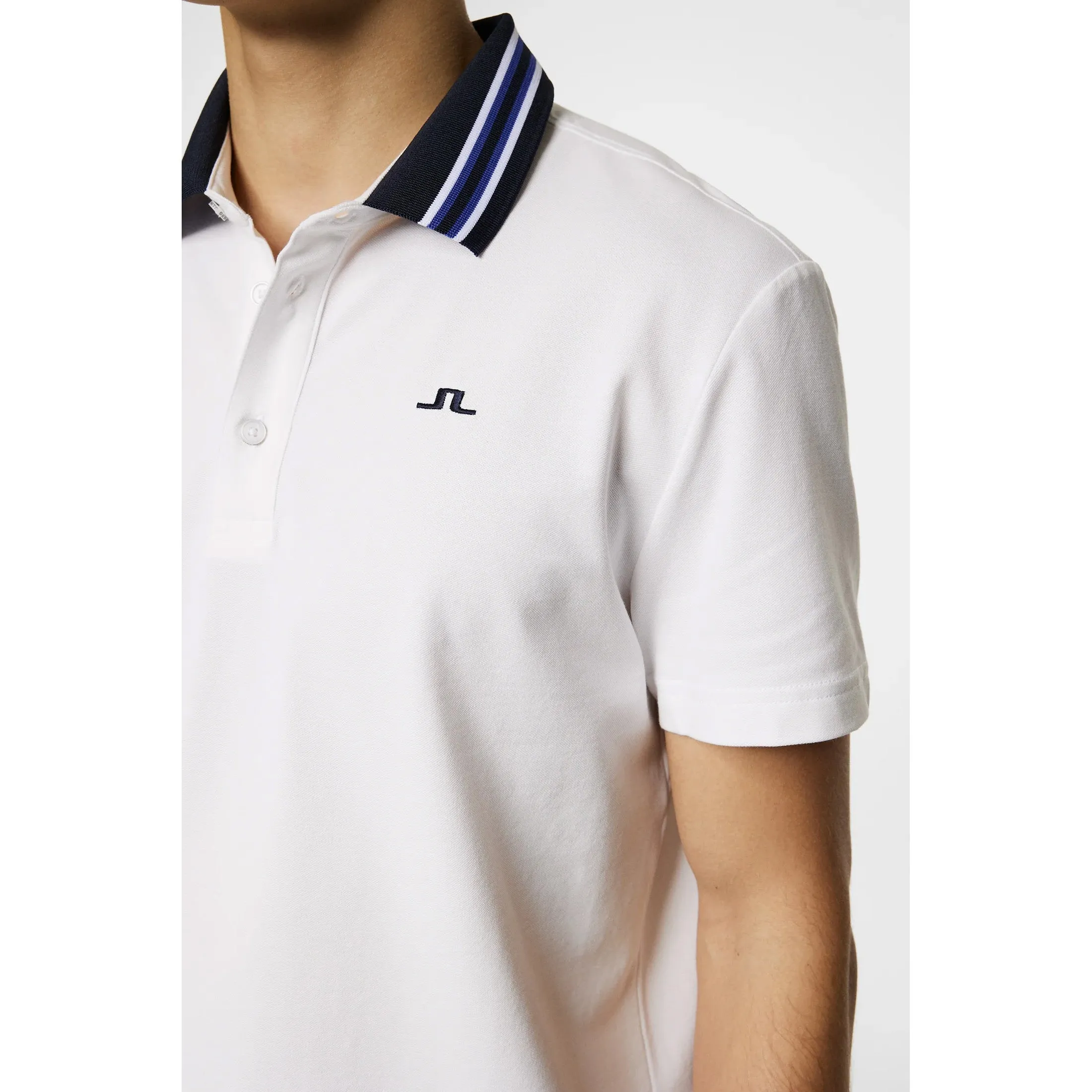 J.Lindeberg Bjorn Polo Golf Shirt - White