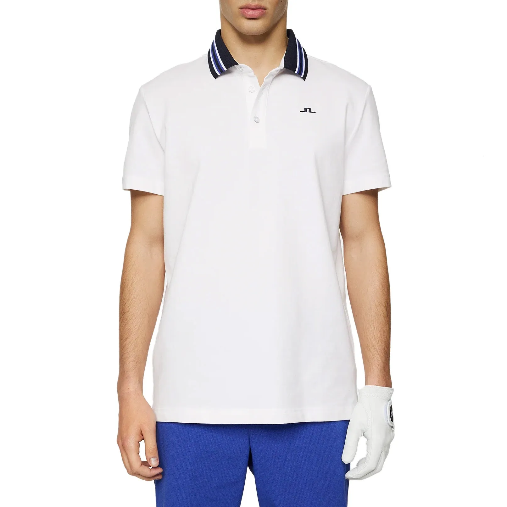 J.Lindeberg Bjorn Polo Golf Shirt - White